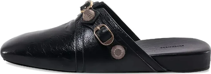 Cagole studded leather slippers - Image 5