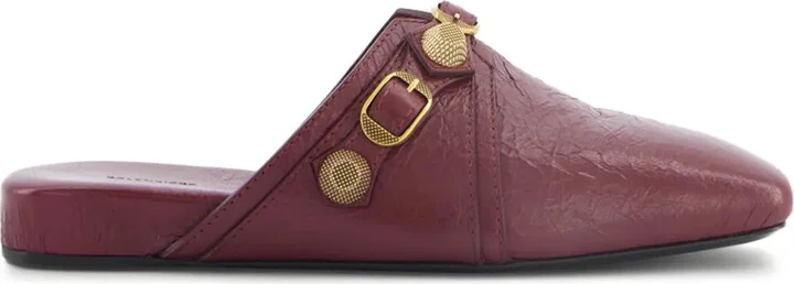 Cagole studded leather slippers