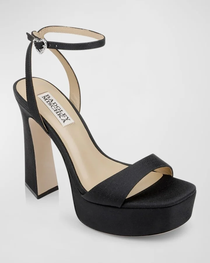 Caia Crystal Heart Platform Sandals - Image 3