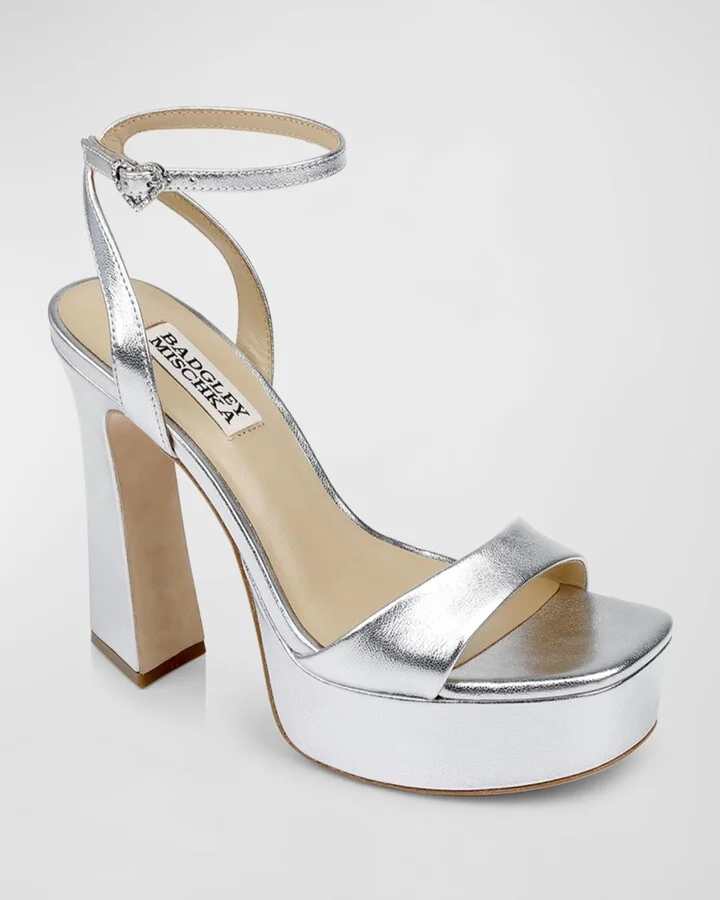 Caia Crystal Heart Platform Sandals - Image 5