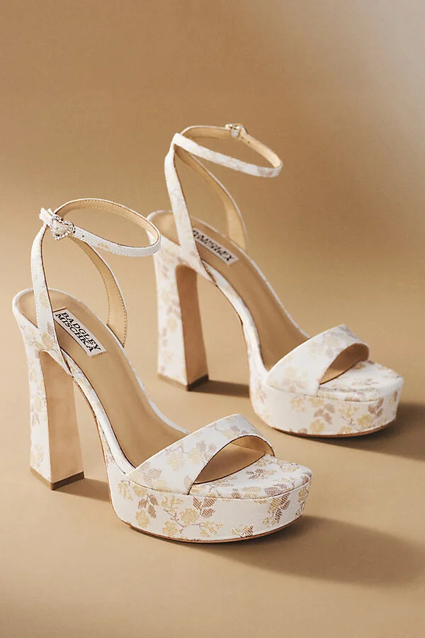 Caia Jacquard Platform Heels - Image 2