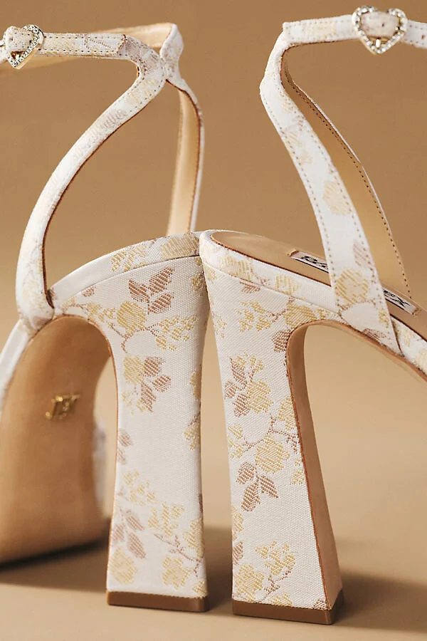 Caia Jacquard Platform Heels - Image 3