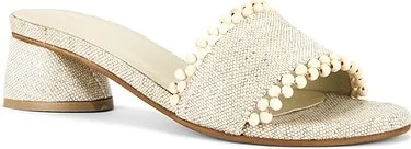 Cairo Asymmetric Linen Heel - Image 2