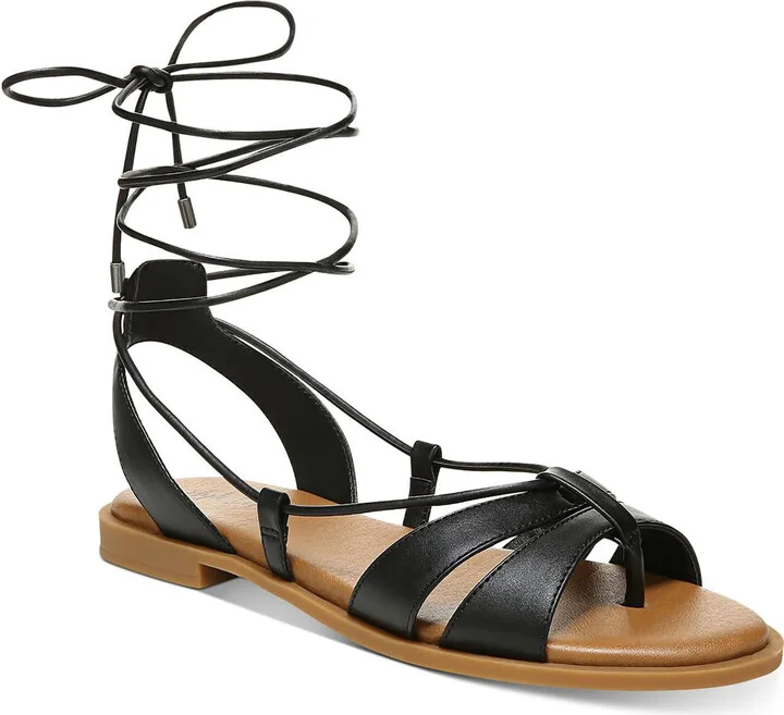 Cairro Womens Flat Slip On Strappy Sandals