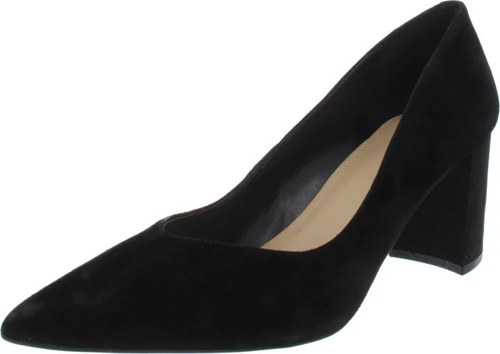 Caitlin Womens Suede Pointed Toe Pumps
