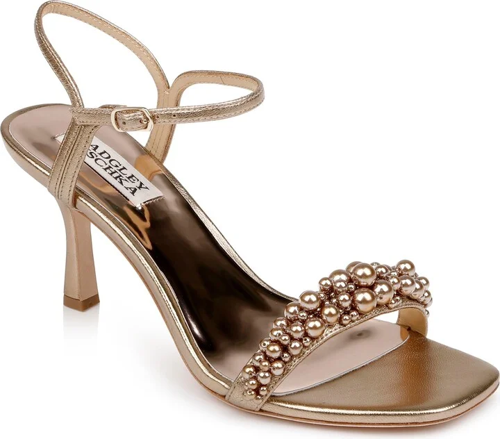 Caitlyn Metallic Satin Sandal