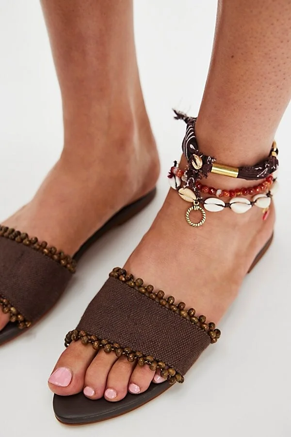 Cala Beaded Slip On Sandals - Image 2