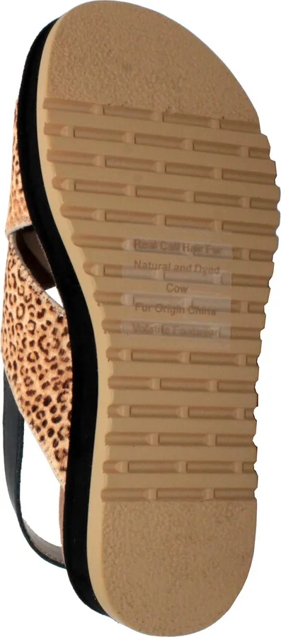 Calabar Genuine Calf Hair Platform Sandal - Image 5