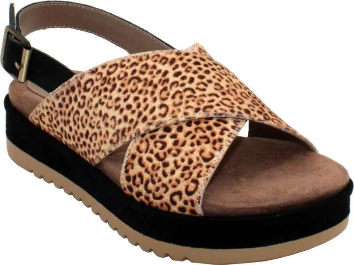 Calabar Genuine Calf Hair Platform Sandal