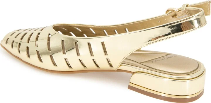 Calabra Slingback Peep Toe Flat - Image 10