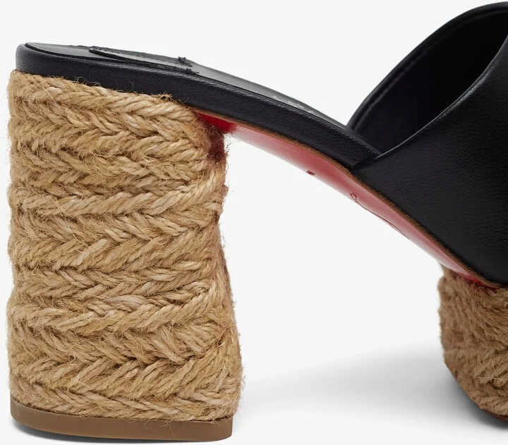 Calakala 85 black leather espadrilles - Image 5