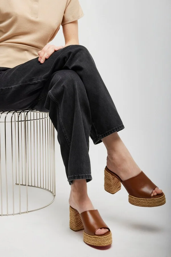 Calakala 85 brown leather espadrilles - Image 2