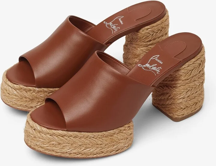 Calakala 85 brown leather espadrilles - Image 4
