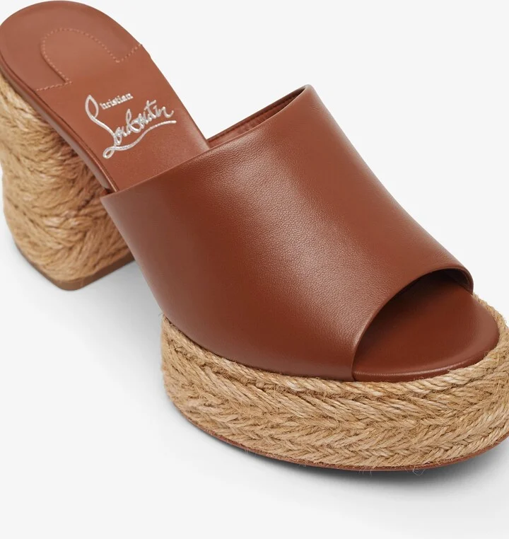 Calakala 85 brown leather espadrilles - Image 5