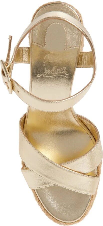 Calakala Metallic Leather Espadrille Platform Sandal - Image 4