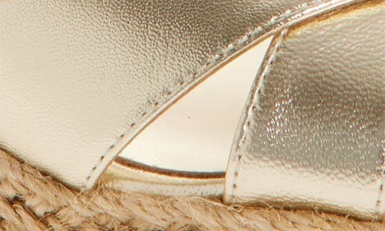 Calakala Metallic Leather Espadrille Platform Sandal - Image 6