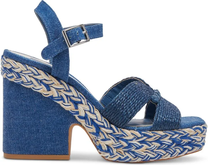 Cale Woven Raffia Platform Sandal - Image 3