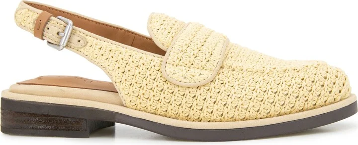 Caleb Slingback Raffia Loafer Flat - Image 3