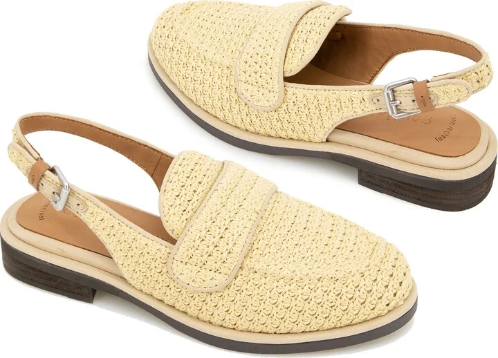 Caleb Slingback Raffia Loafer Flat - Image 8