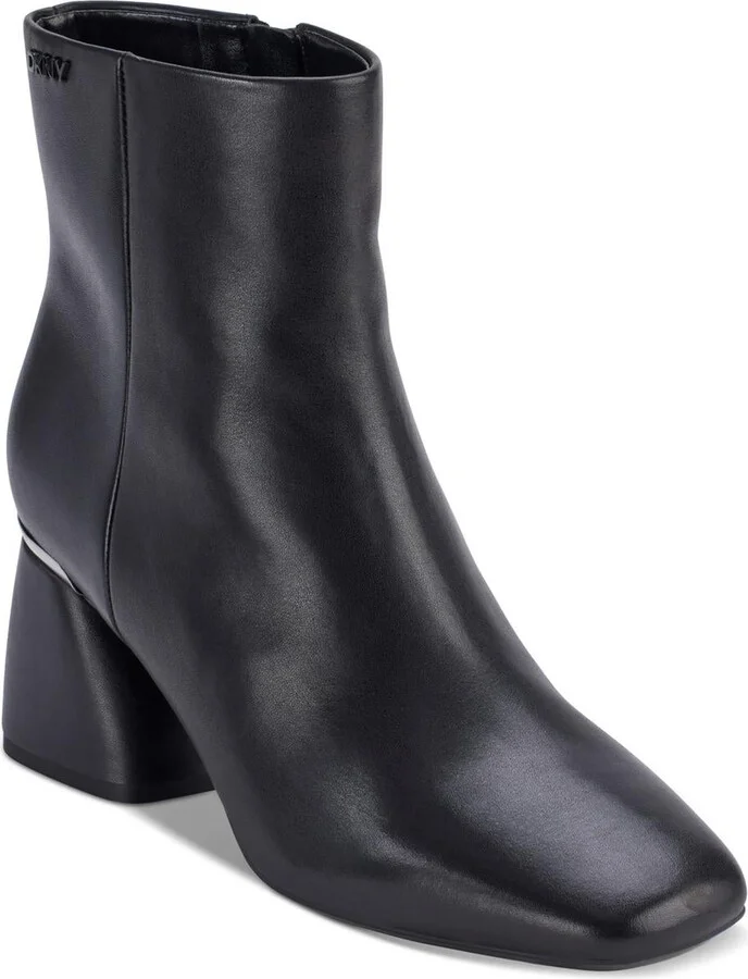 CALEENA Womens Logo Man Made Ankle Boots