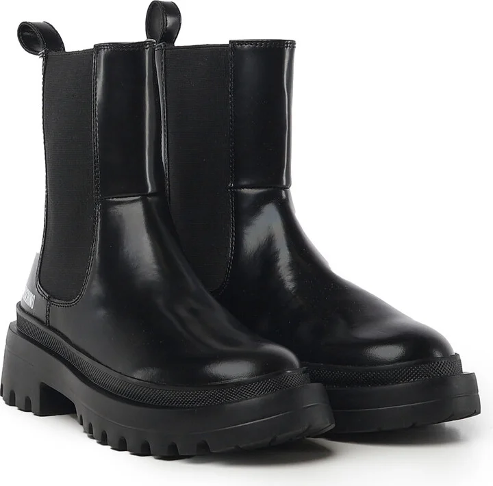 Calf And Lycra Ankle Boots - Image 2