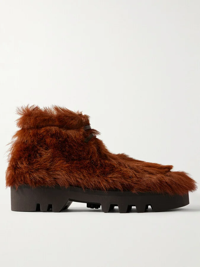 Calf Hair Ankle Boots