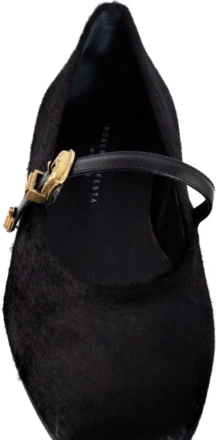 Calf-Hair Buckled Ballet Flats - Image 5
