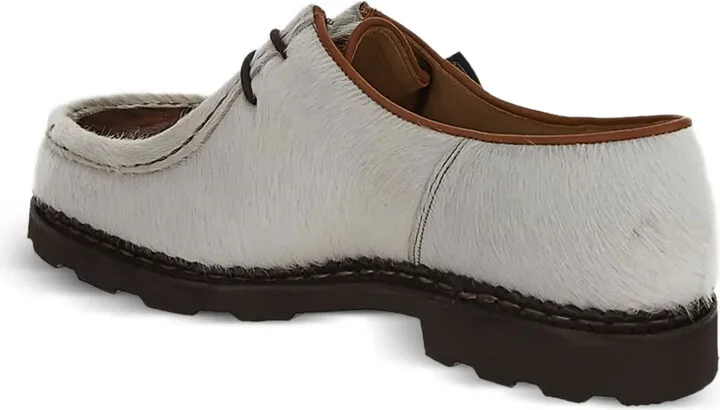 Calf-Hair Lace-Up Derby Shoes - Image 4