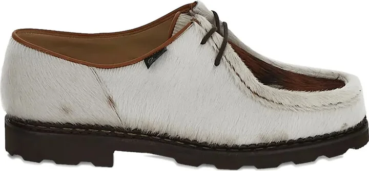 Calf-Hair Lace-Up Derby Shoes