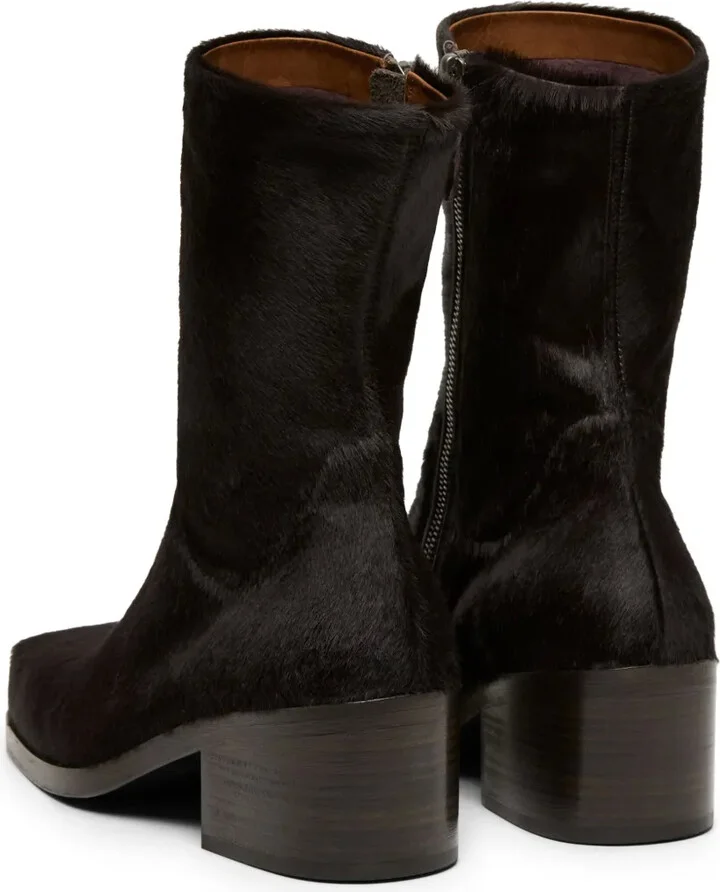 Calf Hair Leather Boots - Image 3