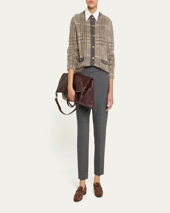 Calf Hair Loafers with Monili Bar Strap - Image 6