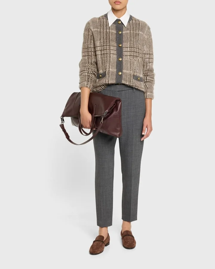 Calf Hair Loafers with Monili Bar Strap - Image 2