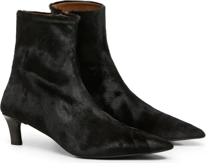 Calf Hair Pointed Toe Boots - Image 2