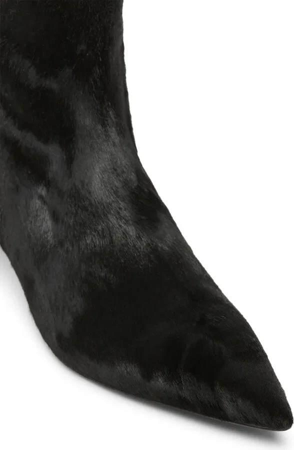 Calf Hair Pointed Toe Boots - Image 4