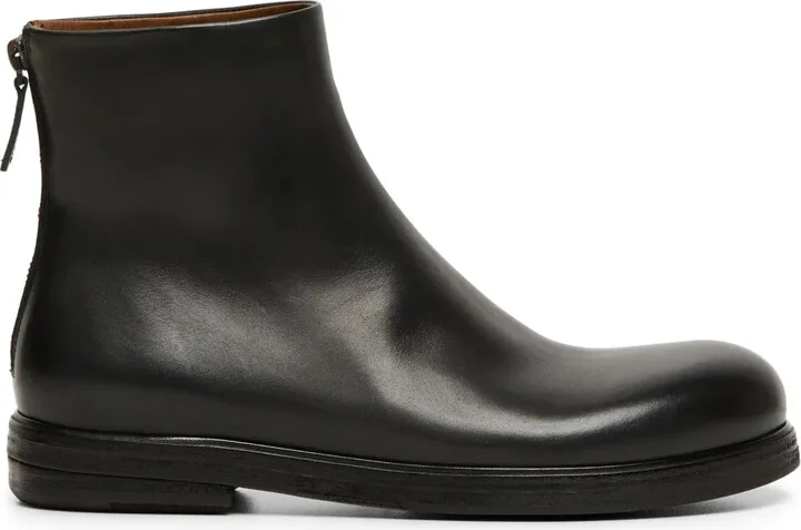 Calf Leather Ankle Boots