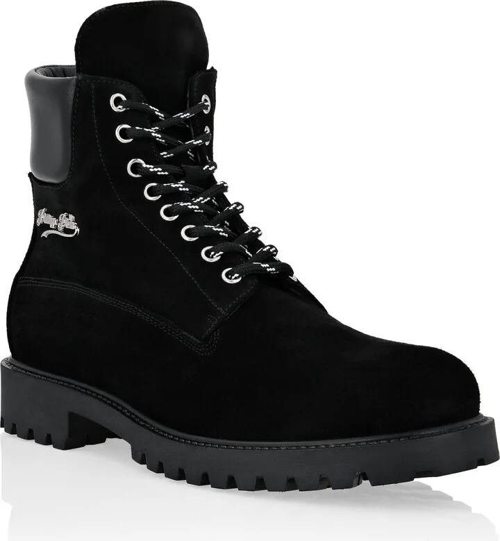 Calf Leather Boots Low Flat The Hunter