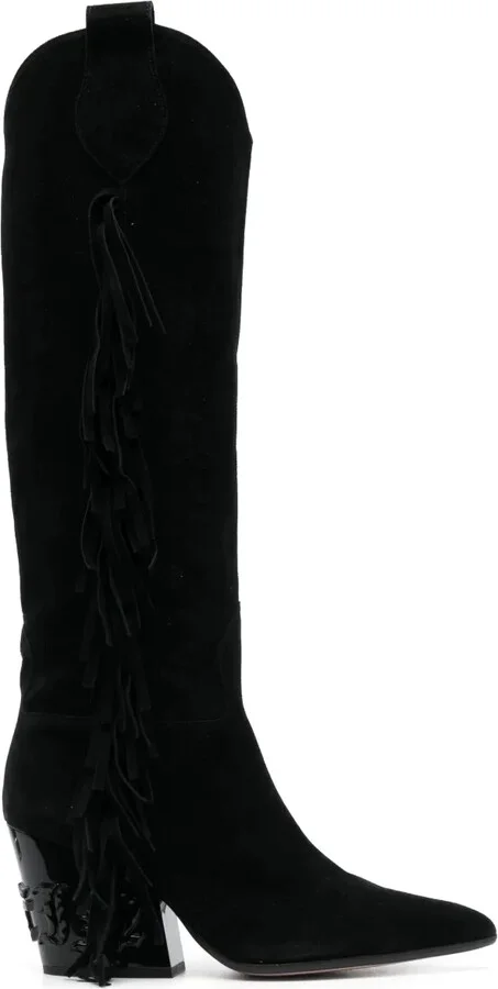 Calf-Leather Cowboy Boots