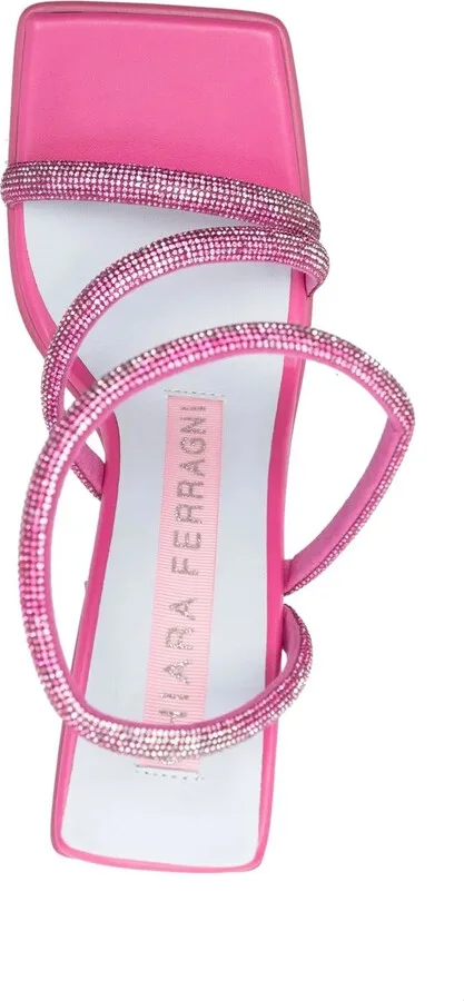 Calf-Leather Crystal-Embellished Sandals - Image 4