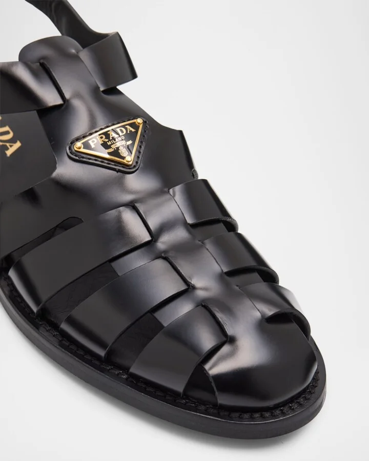 Calf Leather Fisherman Sandals - Image 10