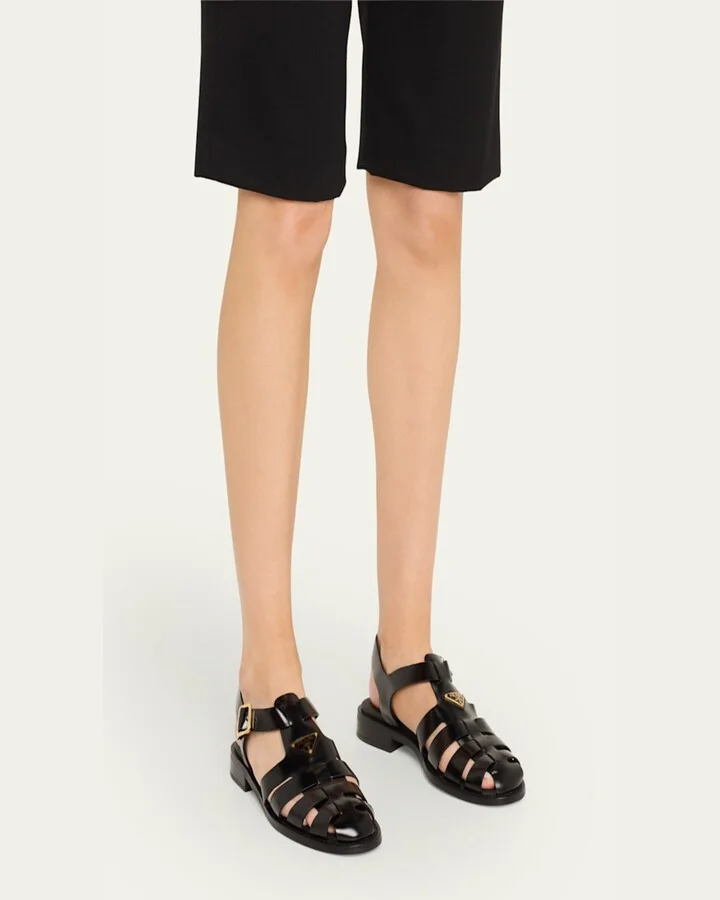 Calf Leather Fisherman Sandals - Image 9
