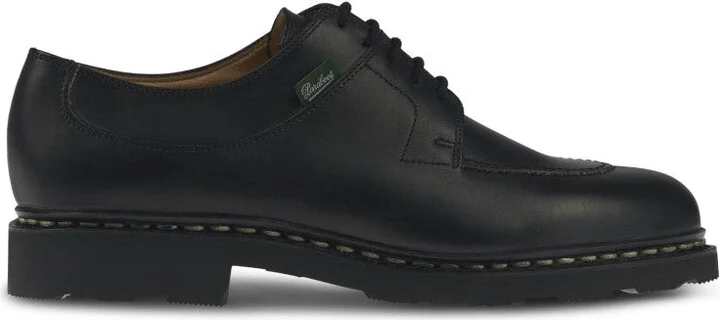 Calf Leather Flat Shoes With Lace-Up Closure