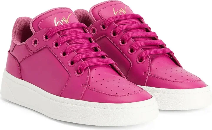 Calf-Leather Lace-Up Sneakers - Image 2