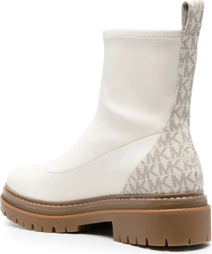 Calf-Leather Logo-Print Ankle-Boots - Image 3