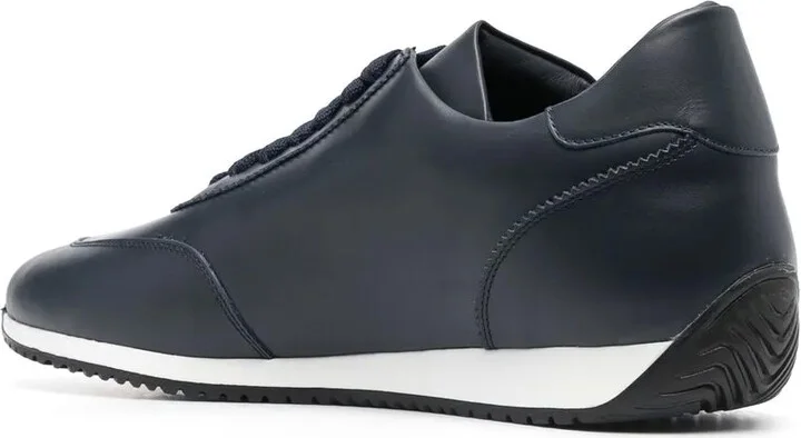 Calf-Leather Low-Top Sneakers - Image 3