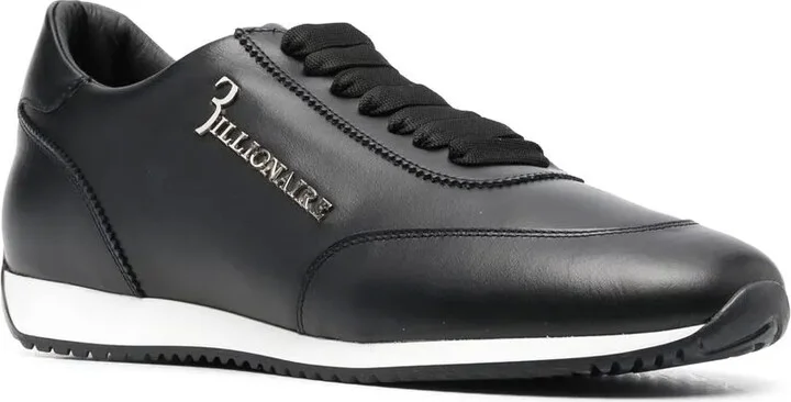 Calf-Leather Low-Top Sneakers - Image 2