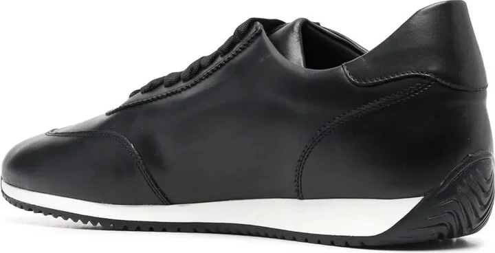 Calf-Leather Low-Top Sneakers - Image 3