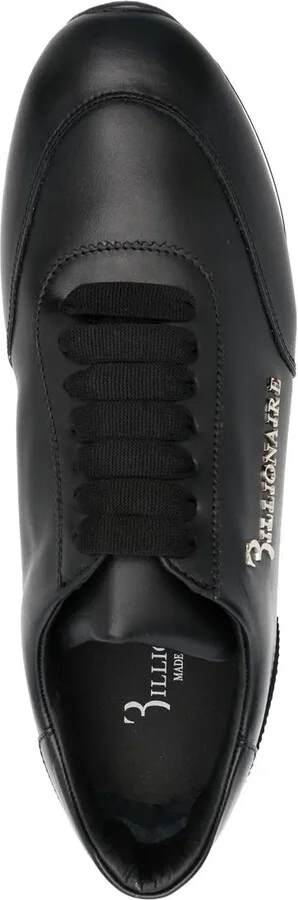 Calf-Leather Low-Top Sneakers - Image 4
