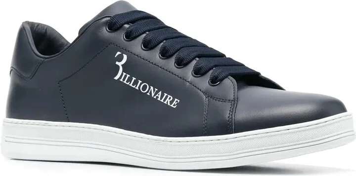 Calf-Leather Low-Top Sneakers - Image 2