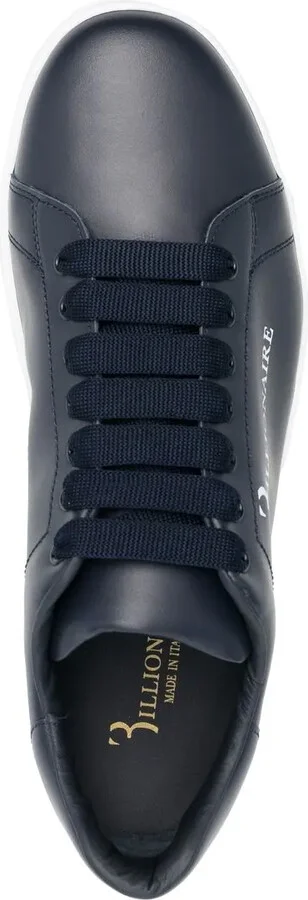 Calf-Leather Low-Top Sneakers - Image 3