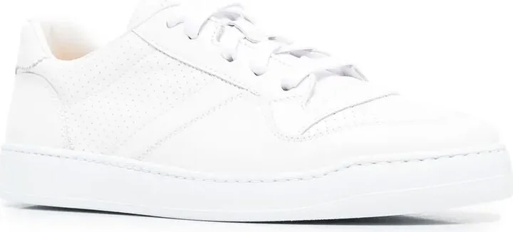 Calf-Leather Low-Top Sneakers - Image 2